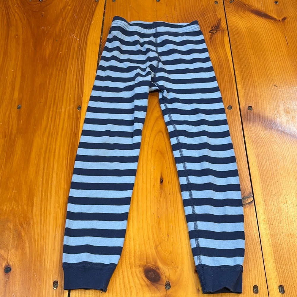 HANNA ANDERSSON x Polar Express 120 Blue Stripe Pajama Pants Organic
